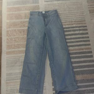 Gap high rise wide leg crop